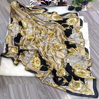 Écharpe Noir Doré – Élégance Prestige