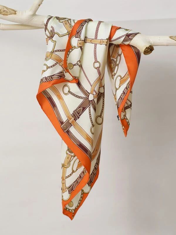 Écharpe Beige Orangé – Chic Lumineux