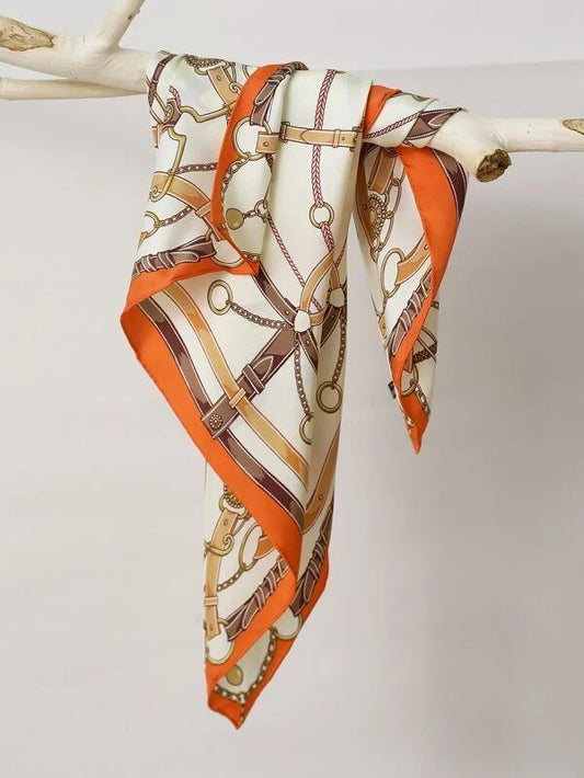 Écharpe Beige Orangé – Chic Lumineux